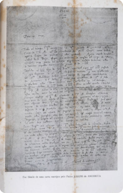 Reprodução de página de um manuscrito.
