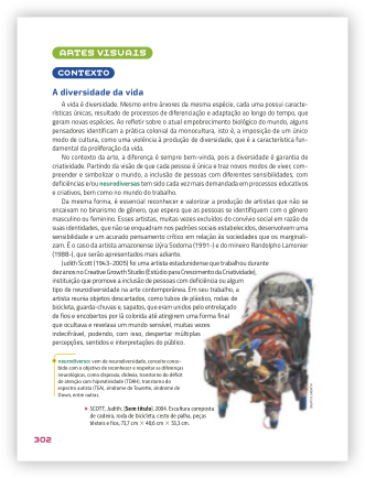 Reprodução de página do livro contendo um exemplo de contexto.