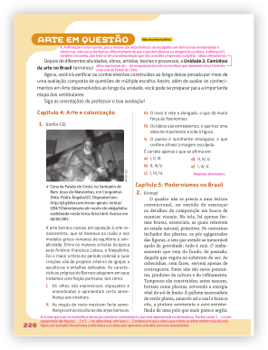 Reprodução de página do livro contendo a seção arte em questão.
