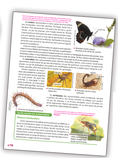 Reprodução de página do livro contendo a seção diálogos da natureza.