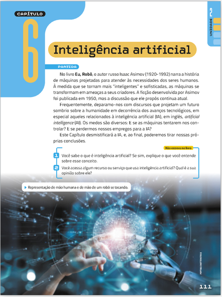 Reprodução de página do livro contendo a seção Partida.