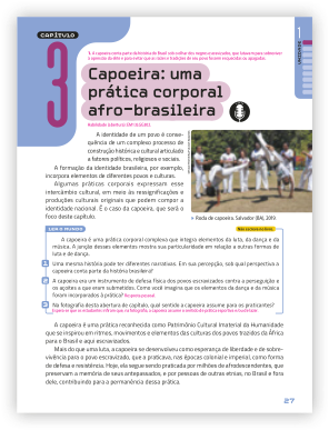 Reprodução de página do livro contendo a seção ler o mundo.