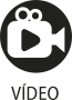 Ícone do objeto digital vídeo, representado por uma filmadora e o nome vídeo escrito embaixo.