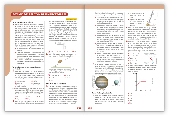 Reprodução de páginas do livro contendo a seção Atividades complementares.