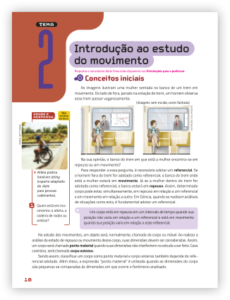 Reprodução de página do livro contendo a seção Pense e responda.
