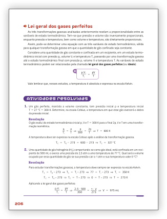 Reprodução de página do livro contendo a seção Atividades Resolvidas.