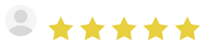 Reprodução de uma página de internet. aparece um ícone de foto de perfil e cinco estrelas enfileiradas.