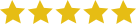 Ilustração de cinco estrelas amarelas.