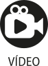 Ícone do objeto digital vídeo, representado por uma filmadora e o nome vídeo escrito embaixo.