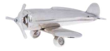 Imagem da miniatura de um avião.