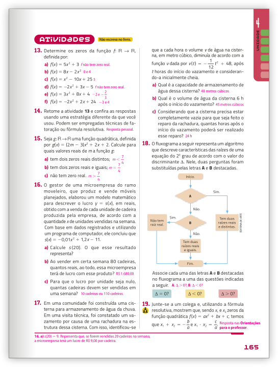 Reprodução de página do livro contendo a seção atividades.