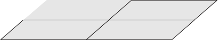 Imagem anterior. Agora, além dos quadrados anteriores, o quadrado inferior direito também está em destaque.