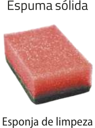 Imagem de uma esponja de limpeza representando o sistema coloidal espuma sólida.