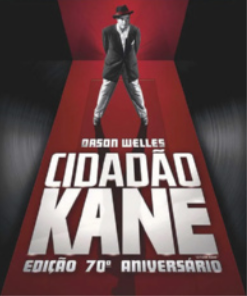 Cartaz de filme com imagem de um homem de paletó e chapéu, com as pernas afastadas e os braços voltados para trás.