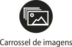 Ícone do objeto digital carrossel de imagens, representado por imagens e o nome carrossel de imagens escrito embaixo.
