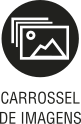 Ícone do objeto digital carrossel de imagens, representado por imagens e o nome carrossel de imagens escrito embaixo.
