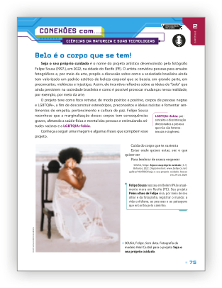 Reprodução de página do livro com a seção conexões com...