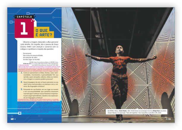 Reprodução de páginas do livro com a abertura de capítulo.