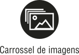 Ícone do objeto digital carrossel de imagens, representado por imagens e o nome carrossel de imagens escrito embaixo.