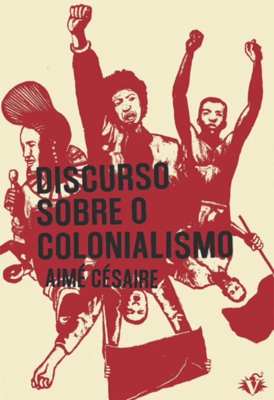 Capa de livro com a imagem de pessoas erguendo os punhos. Três delas seguram bandeira, cartaz e microfone.