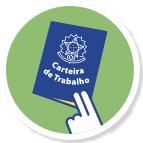 Imagem de uma carteira de trabalho.
