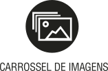 Ícone do objeto digital carrossel de imagens, representado por imagens e o nome carrossel de imagens escrito embaixo.