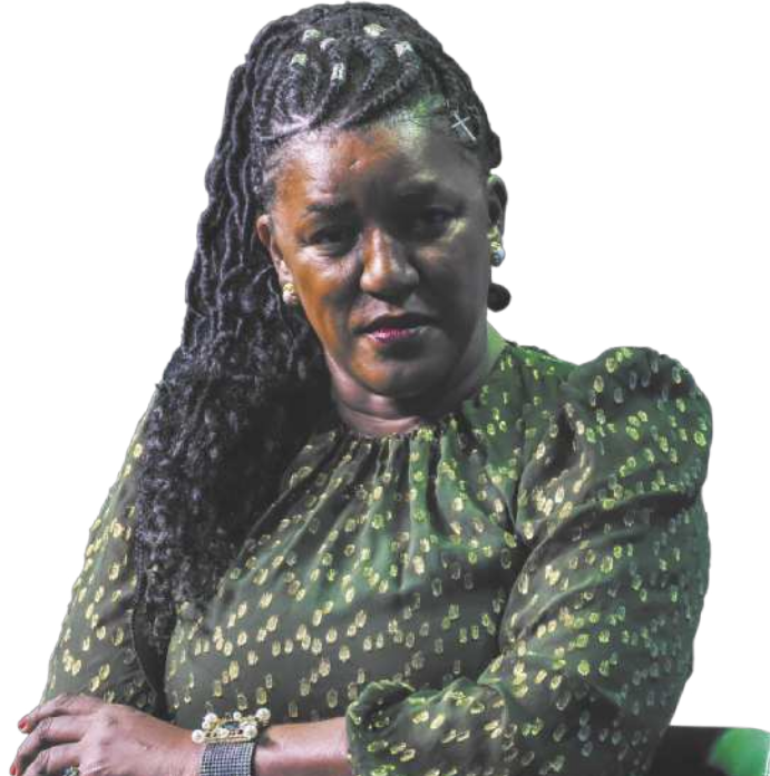 Foto de Rachel Maia. Ela é uma mulher negra e usa tranças.