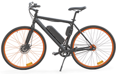 Fotografia de uma bicicleta elétrica.