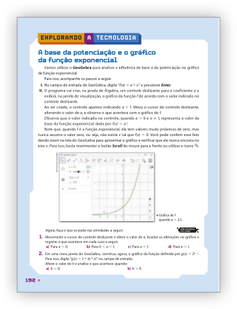 Reprodução de página do livro contendo a seção explorando a tecnologia.