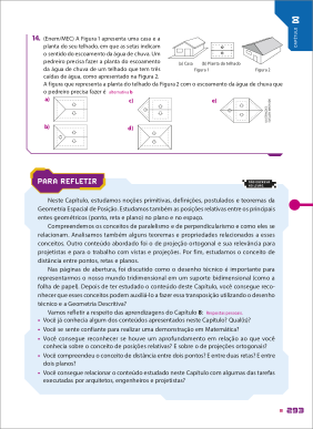 Reprodução de página do livro contendo a seção para refletir.