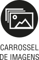 Ícone do objeto digital carrossel de imagens, representado por imagens e o nome carrossel de imagens escrito embaixo.