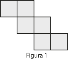 Ilustração de uma planificação. Consiste em dois quadrados unidos por um dos lados, na horizontal. Abaixo do segundo inicia-se mais uma fileira com dois quadrados, na horizontal. Abaixo do segundo quadrado desta segunda fileira, inicia-se a terceira fileira, com dois quadrados unidos, na horizontal.