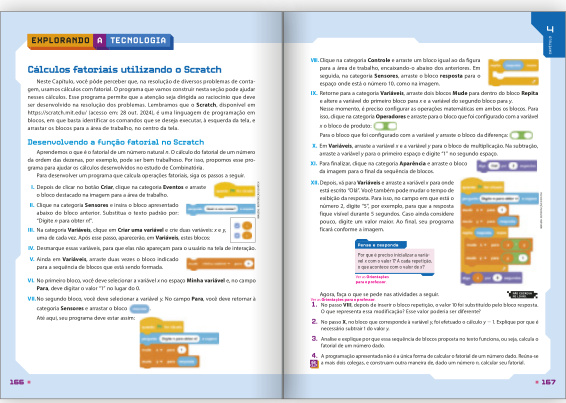 Reprodução de páginas do livro contendo a seção explorando a tecnologia.
