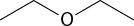 Estrutura química formada por símbolos de elementos químicos e linhas. No centro há um elemento O. À direita e à esquerda dele há duas linhas conectadas em forma de letra V invertida.