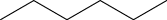 Estrutura química formada por linhas. Há uma sequência de 5 linhas formando 4 vértices e com formato de zigue-zague.