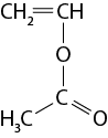 Estrutura química formada por símbolos de elementos químicos e linhas. Há um grupo C H índice 2 ligado a um grupo C H por uma linha dupla. Abaixo, C H está ligado a um elemento O, que está ligado a um elemento C, ambos por linha simples. Esse C está ligado a um grupo H índice 3 C por uma linha simples, e a um elemento O por uma linha dupla.