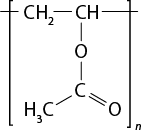 Estrutura química formada por símbolos de elementos químicos e linhas. Entre colchetes há um grupo C H índice 2 ligado a um grupo C H por uma linha simples. Abaixo, C H está ligado a um elemento O, que está ligado a um elemento C, ambos por linha simples. Esse C está ligado a um grupo H índice 3 C por uma linha simples, e a um elemento O por uma linha dupla. Em cada extremidade, na primeira ligação há uma linha simples cruzando o colchete. Também há um n subscrito ao colchete.