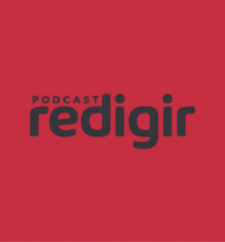 Capa do Podcast 'Redigir'.