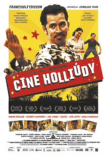 Cartaz 'Cine Holliúdy', com imagem de um homem fazendo golpes de karatê.