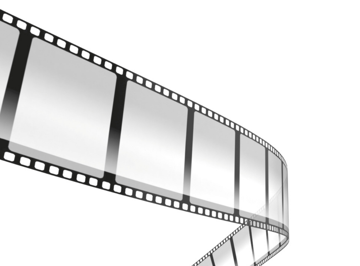 Ilustração de canto de página contendo um rolo de filme.