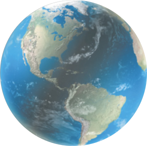 Imagem do planeta Terra.