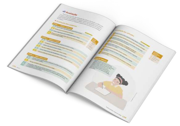 Reprodução de páginas do livro contendo a seção autoavaliação.