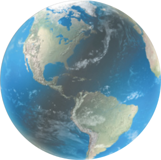 Imagem do planeta Terra.